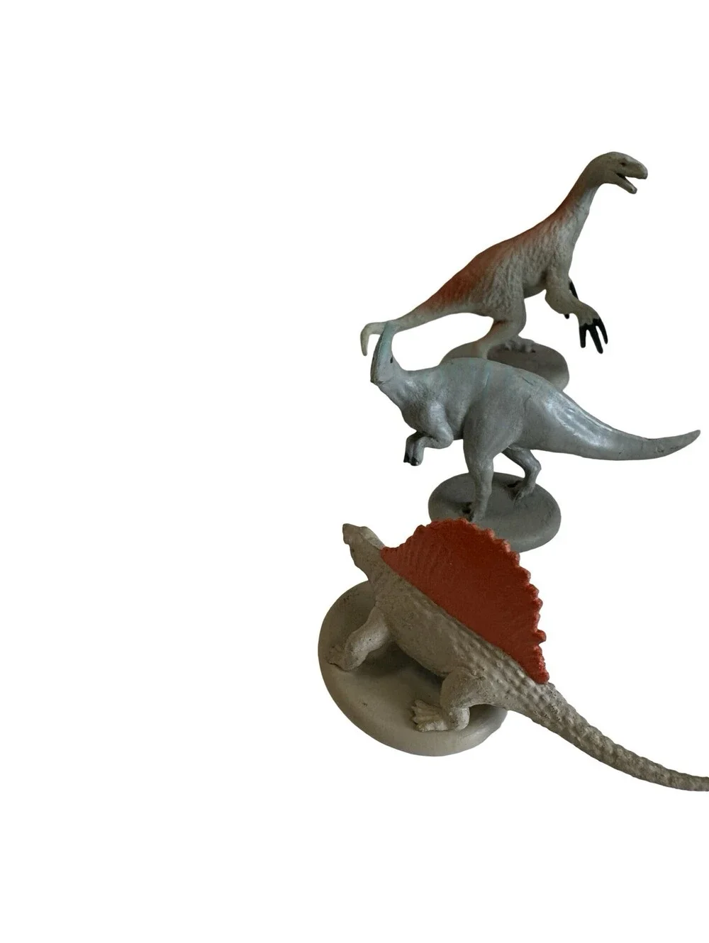 Vtg Dinosaurs Cake Top Figure Set Lot